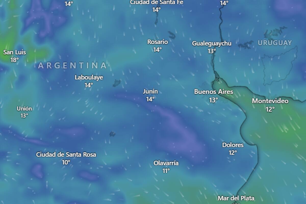El pronóstico del tiempo de esta semana para el Área Metropolitana de Buenos Aires (AMBA)