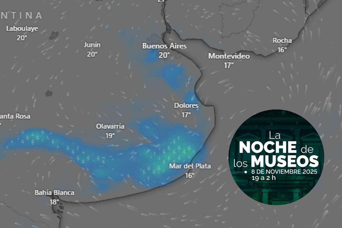 El pronóstico del tiempo para la Noche de los Museos de este sábado 8 de noviembre