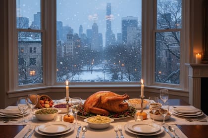 El pronóstico extendido del Old Farmer's Almanac anticipa un panorama climático variado para la semana de Acción de Gracias 2025, con nieve en el norte del país norteamericano