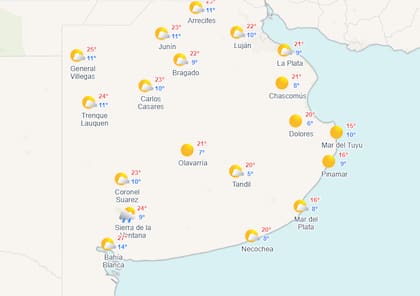 El pronóstico para este sábado 22 en el AMBA