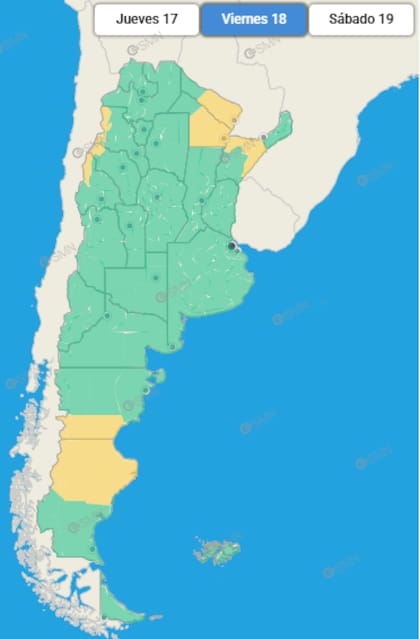 El pronóstico según las regiones
