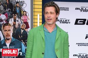 El protagonista de Bullet Train, en tonos de verde y con su sex appeal intacto, en Los Angeles.