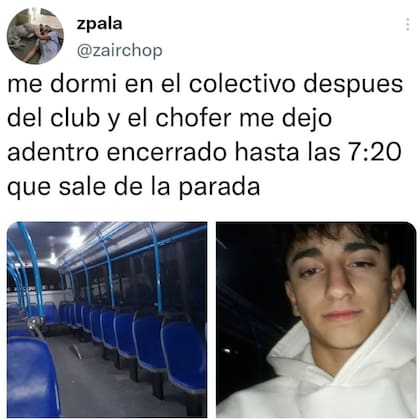 El protagonista de la historia reveló la situación en su cuenta de Twitter (Foto: Captura Twitter/@zairchop)