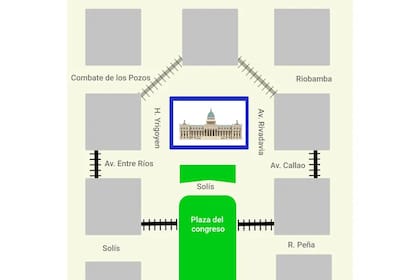El protocolo presentado por la Ciudad para proteger el Congreso.
