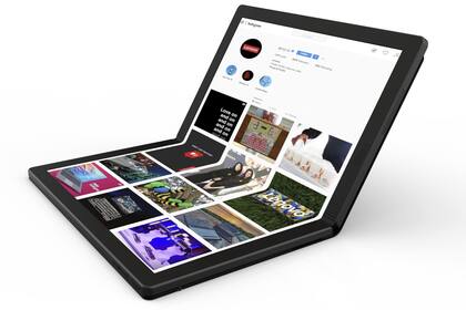 El prototipo de Lenovo con una pantalla flexible
