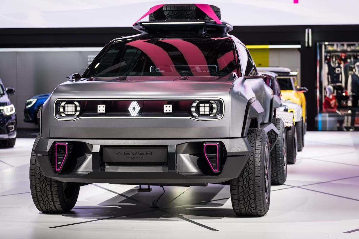 El prototipo del futuro Renault 4 eléctrico, presentado en el reciente Salón de París. Todos los modelos eléctricos que fabrique Renault estarán bajo la nueva división Ampere.