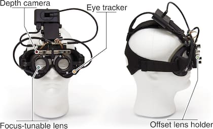 El prototipo del sistema; el desafío ahora es reducir el tamaño de los componentes hasta lograr que entren en un par de anteojos comunes