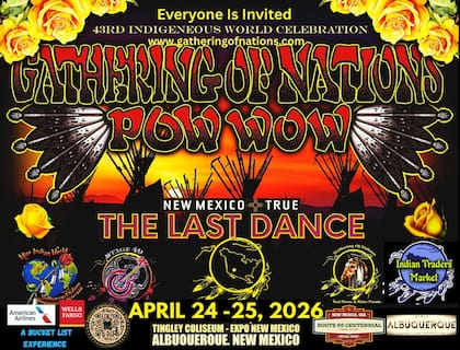El próximo Powwow en Albuquerque fue nombrado como "el último baile" (Facebook/Gathering of Nations Powwow)