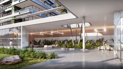 El proyecto consta de cuatro edificios de planta baja y ocho pisos