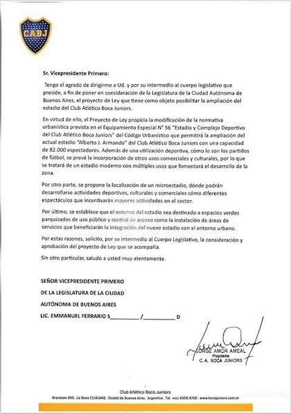 El proyecto de ampliación de La Bombonera que Boca Juniors presentó ante la Legislatura porteña