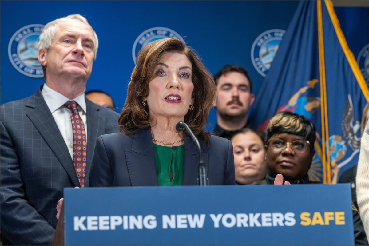 El proyecto de Hochul está ubicado junto al Parque St. Joseph en Nueva York y cuenta con viviendas accesibles para personas con discapacidades visuales, auditivas y de movilidad