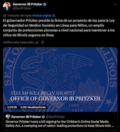 El proyecto de ley fue firmado por JB Pritzker el 31 de julio de 2026