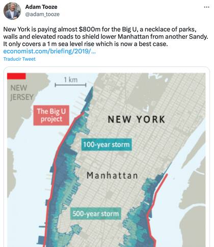 El proyecto de los muros de agua en Nueva York