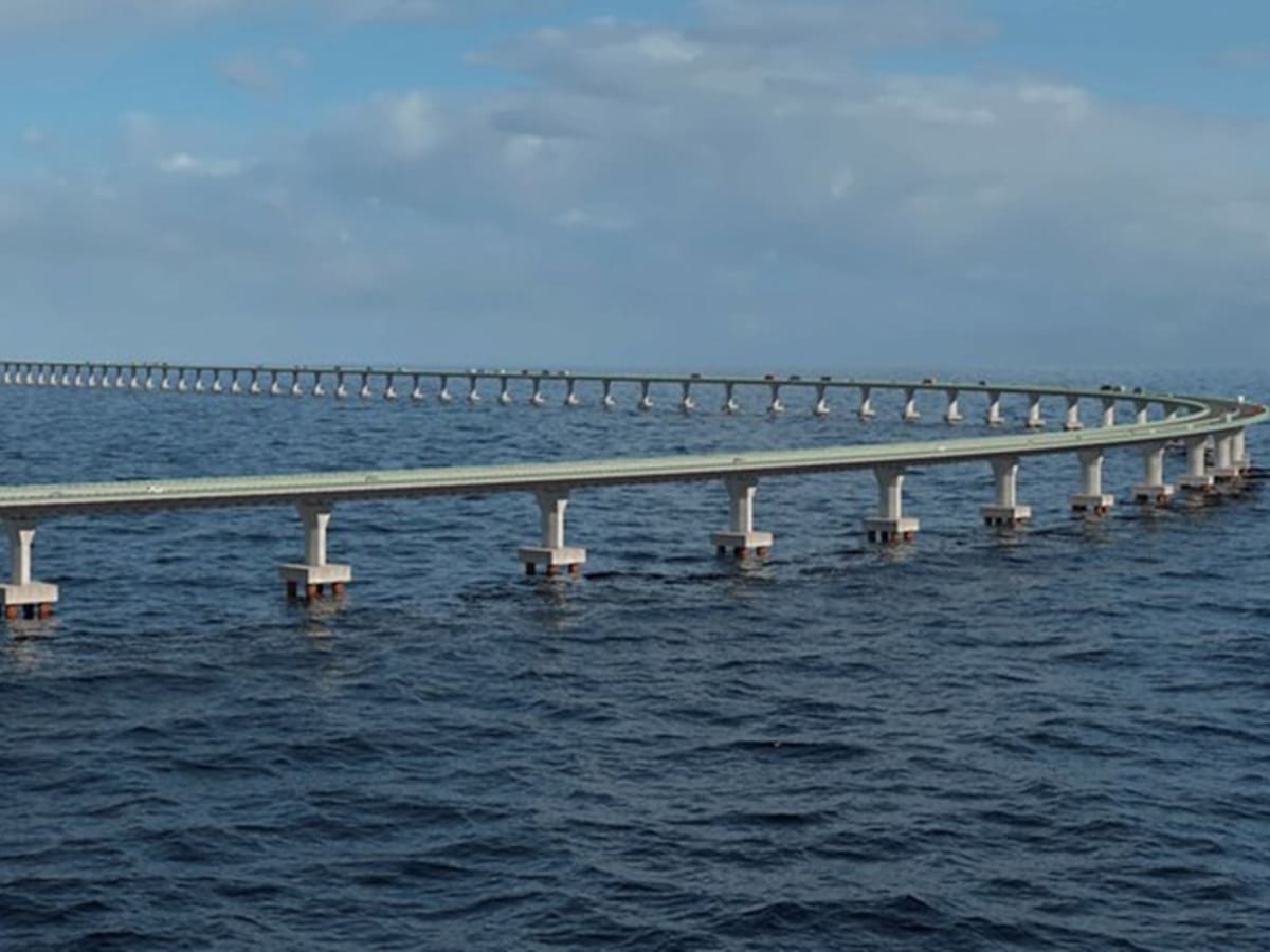 Empezó la construcción del puente marítimo más largo de Sudamérica: cuándo estará operativo - LA NACION