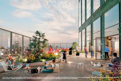 El proyecto establece el concepto de amenities en altura