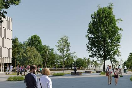 El proyecto oficial propone la creación de un desarrollo urbano con mixtura de usos entre locales comerciales, gastronómicos y de esparcimiento con espacio verde y público