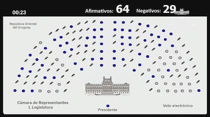 El proyecto recibió 64 votos a favor y 29 en contra en la Cámara de Diputados