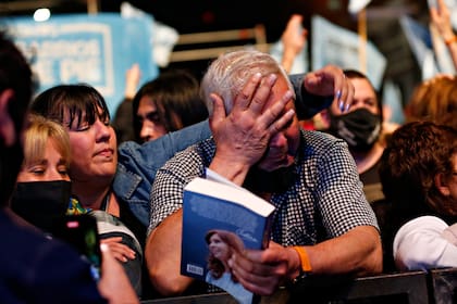 El público en el bunker del Frente de Todos