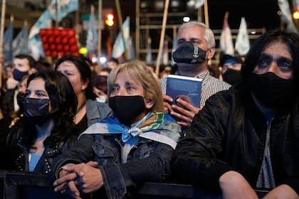 El público en el bunker del Frente de Todos