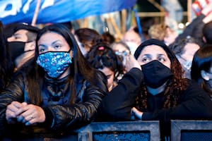 El público en el búnker del Frente de Todos