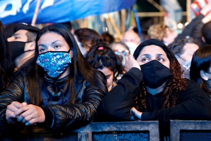 El público en el bunker del Frente de Todos