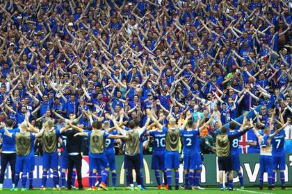 El público islandés y sus ganas de estar en Rusia 2018
