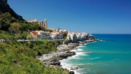 El pueblo de Sambuca, en la región de Sicilia, Italia