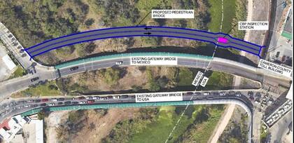 El puente de dos carriles cruzará el Río Bravo y conectará Estados Unidos con México