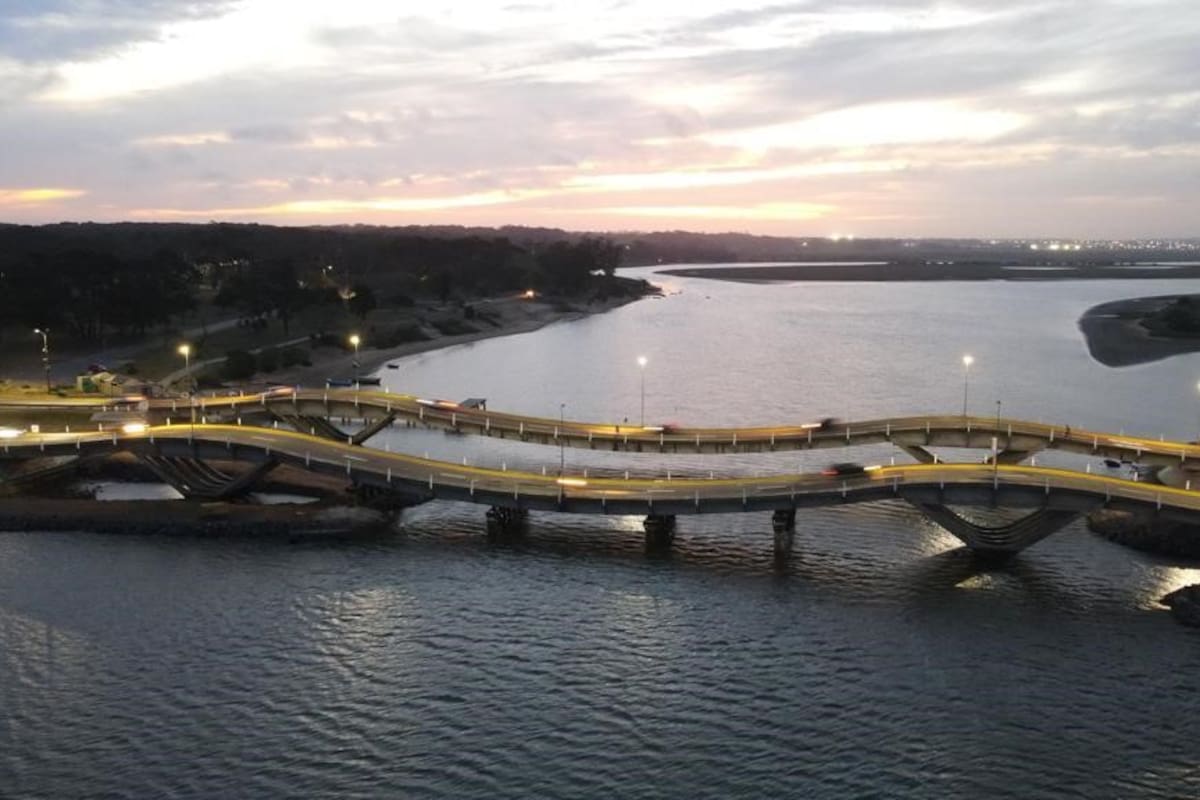 El Puente de La Barra, que estuvo cerca del colapso
