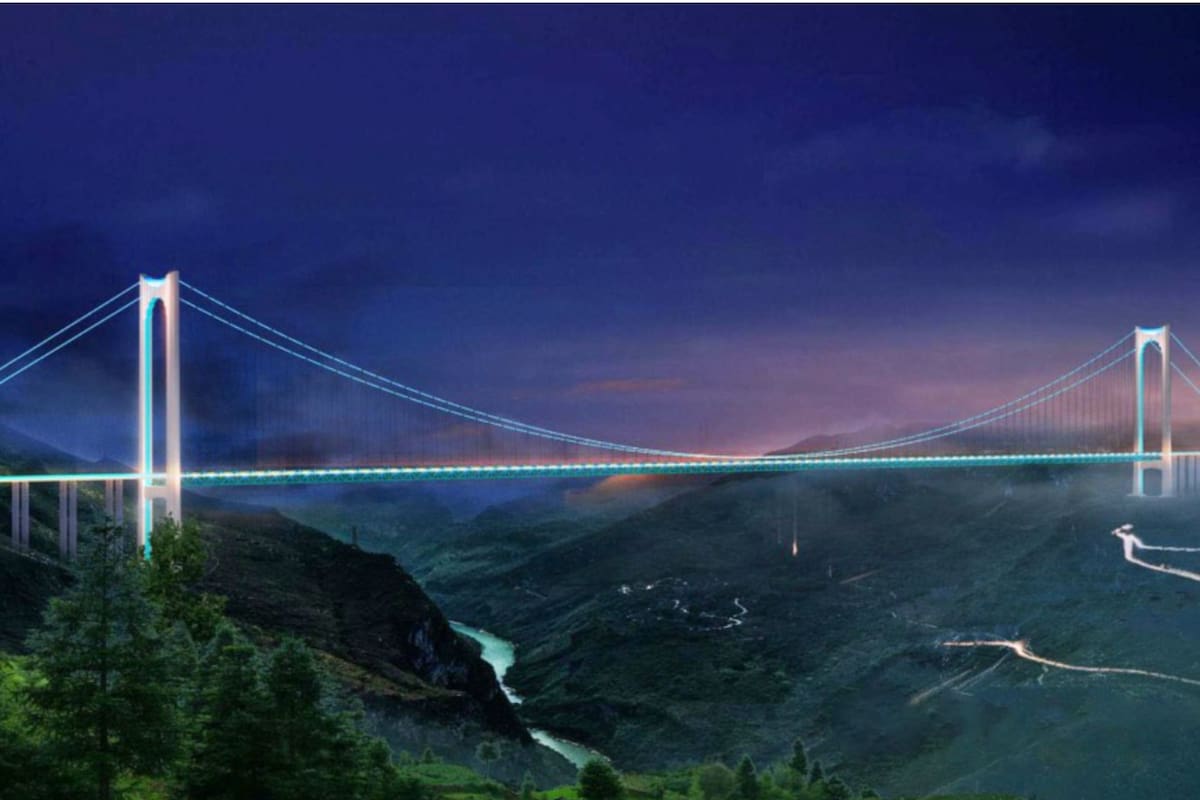 El puente más alto del mundo estará en China