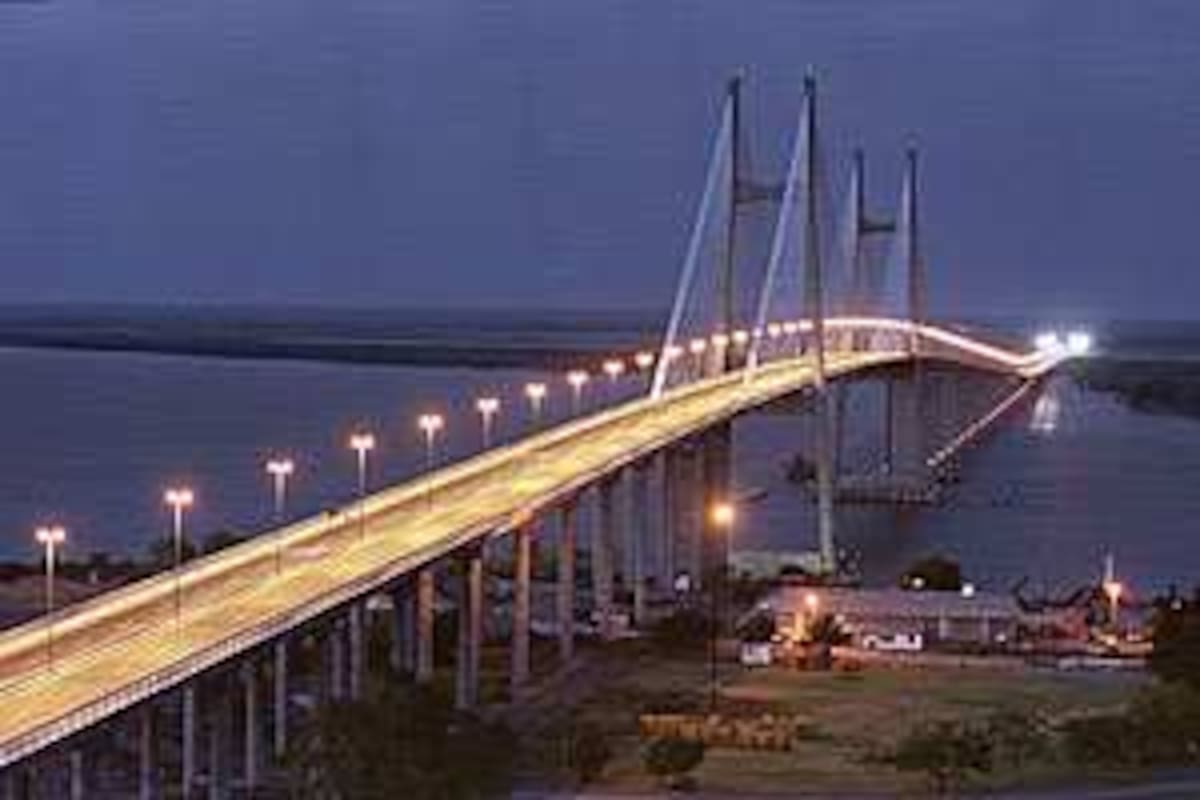 El puente Nuestra Señora del Rosario, que une las provincias de Santa Fe y Entre Ríos
