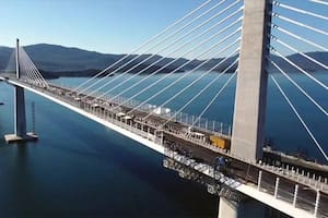 El puente Pelješac construido por China en Croacia.