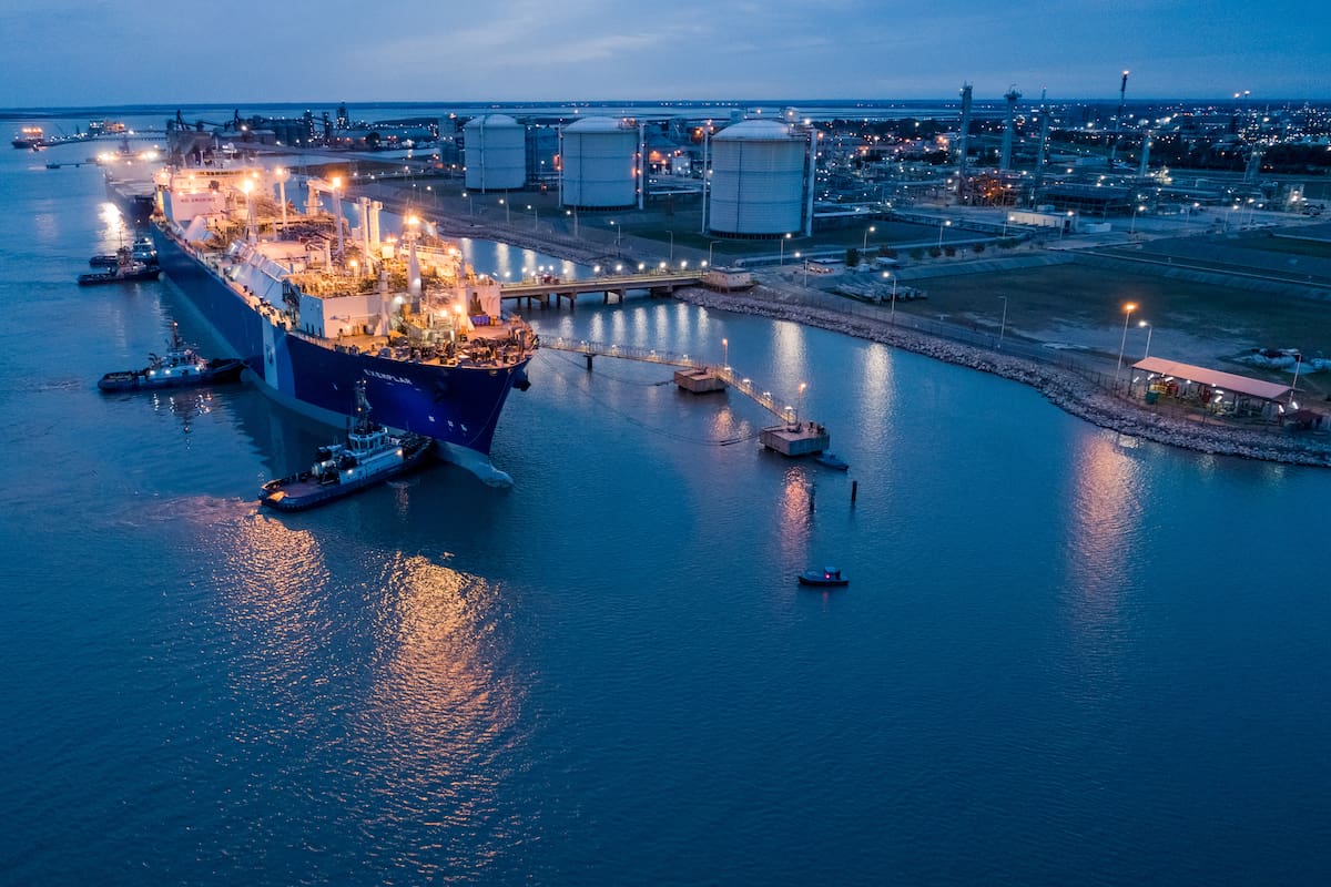 El puerto de Ingeniero White, Bahía Blanca.