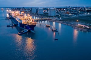 El puerto de Ingeniero White, Bahía Blanca.