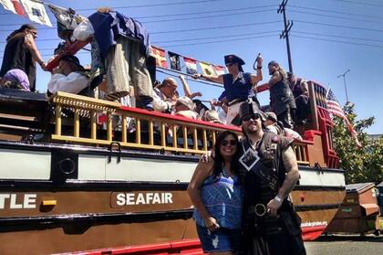 En West Seattle, donde reside Mariela, durante el festival Seafair .