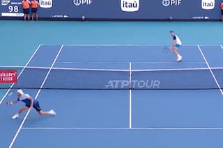 Sinner en estado de gracia: el puntazo en la victoria ante Dimitrov en Miami, donde ganó el Masters 1000