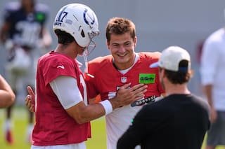 Los quarterbacks Drake Maye y Daniel Jones no jugarán el duelo de pretemporada Patriots-Colts