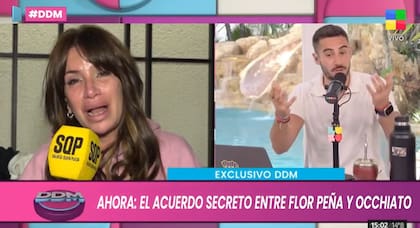 El quiebre entre Florencia Peña y Nico Occhiato se produjo el 18 de junio, tras el anuncio fallido de Peña sobre la muerte del padre de Messi
