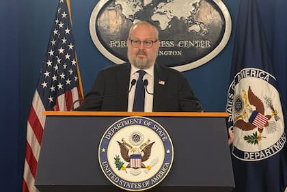 El rabino Yehuda Kaploun, enviado especial de Estados Unidos para monitorear y combatir el antisemitismo, en Washington