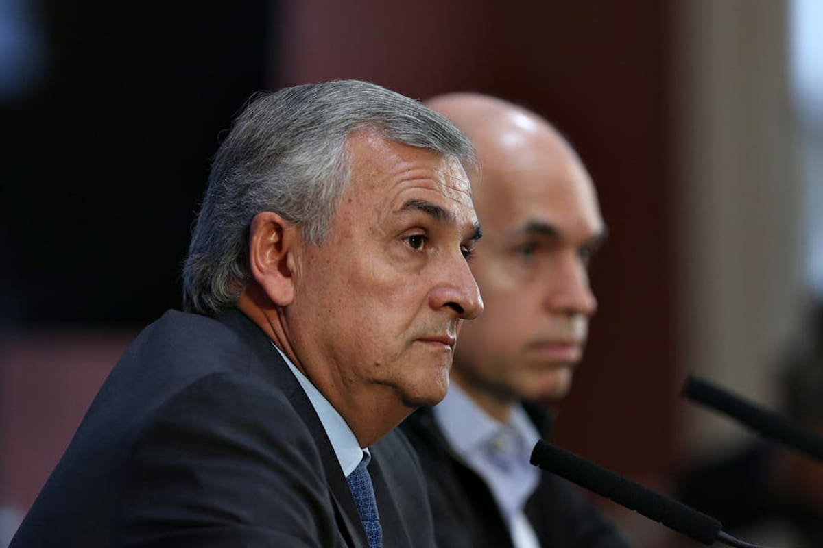 El radical Gerardo Morales junto a Horacio Rodríguez Larreta