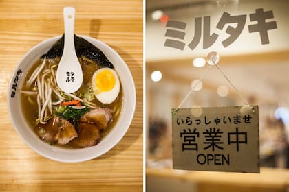 El ramen es otra especialidad de Mirutaki.