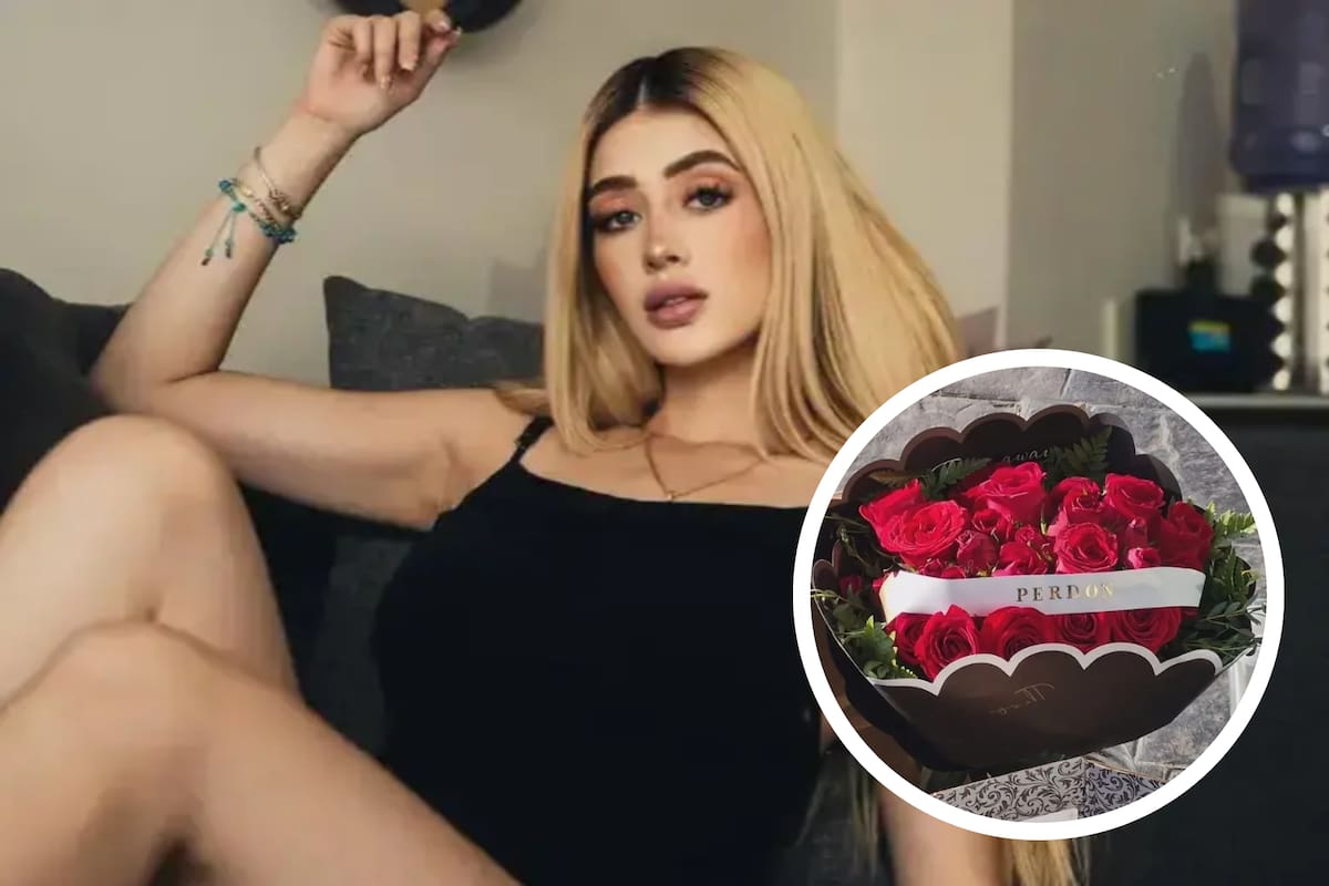 El ramo de rosas rojas ya se encuentra en custodia de las autoridades. Foto: @v___marquez vía Instagram/@MLopezSanMartin vía X