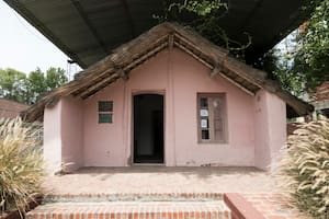 El rancho de Rosas, en San Miguel del Monte. Fue trasladado en 1987.