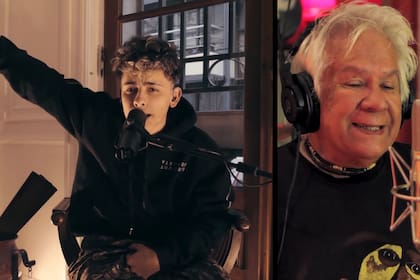 El rapero Trueno y Víctor Heredia pusieron voz al tema "Azul y oro", de autoría del joven músico