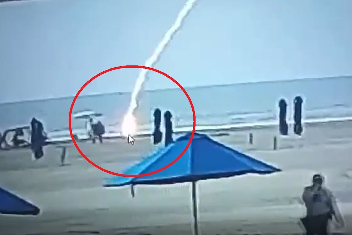 El rayo impactó a la mujer en las playas de Cartagena