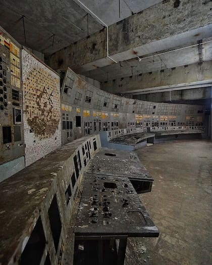 El reactor nuclear número 4 está totalmente destruido