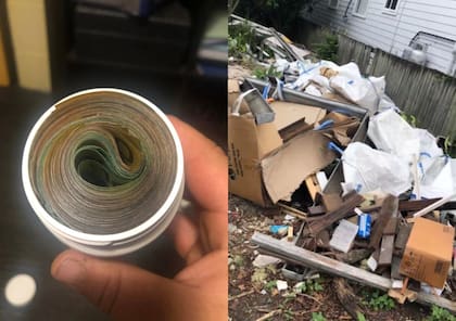 El reciclador australiano devolvió el dinero a su dueña original