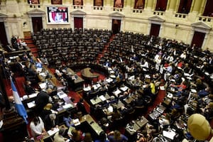 El recinto de la Cámara de Diputados, semivacío por la falta de quorum para sesionar