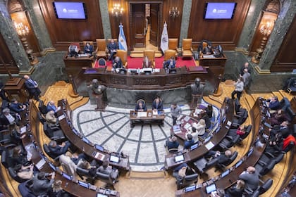 El recinto de la Legislatura porteña, esta madrugada
