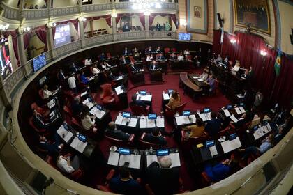 El recinto del Senado bonaerense